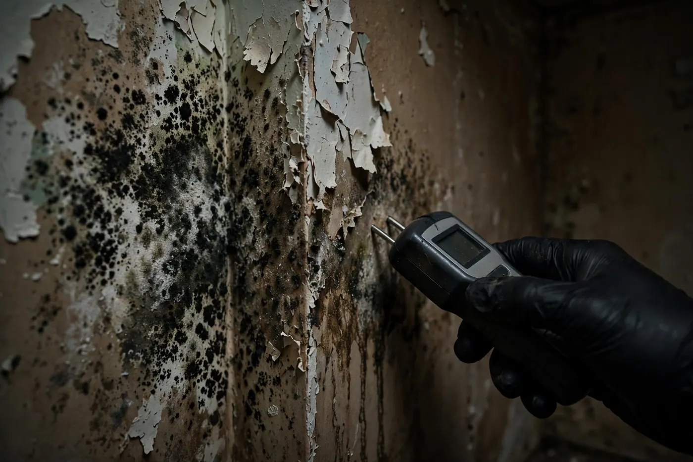 Contaminated drywall requiring removal after sewage backup in Greenville SC